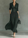 Annika – Women Pleated Maxi Dress - Image 1
