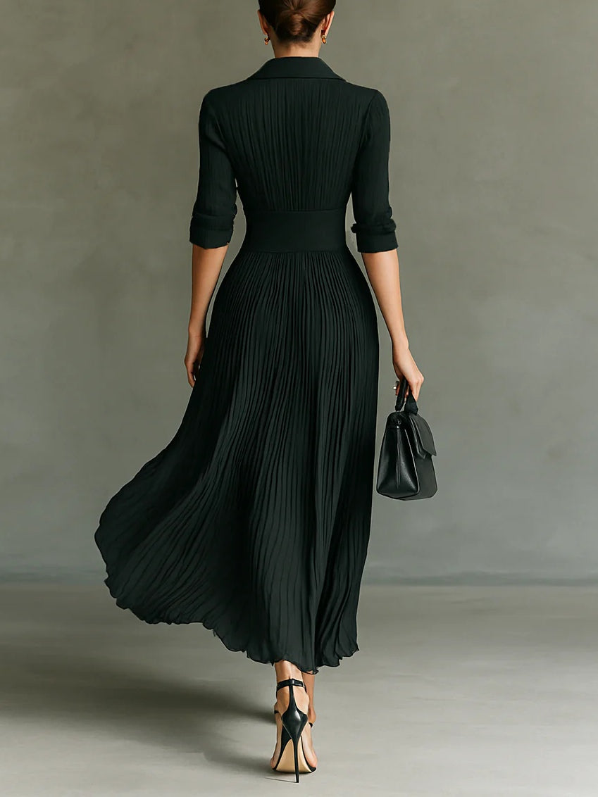 Annika – Women Pleated Maxi Dress - Image 2