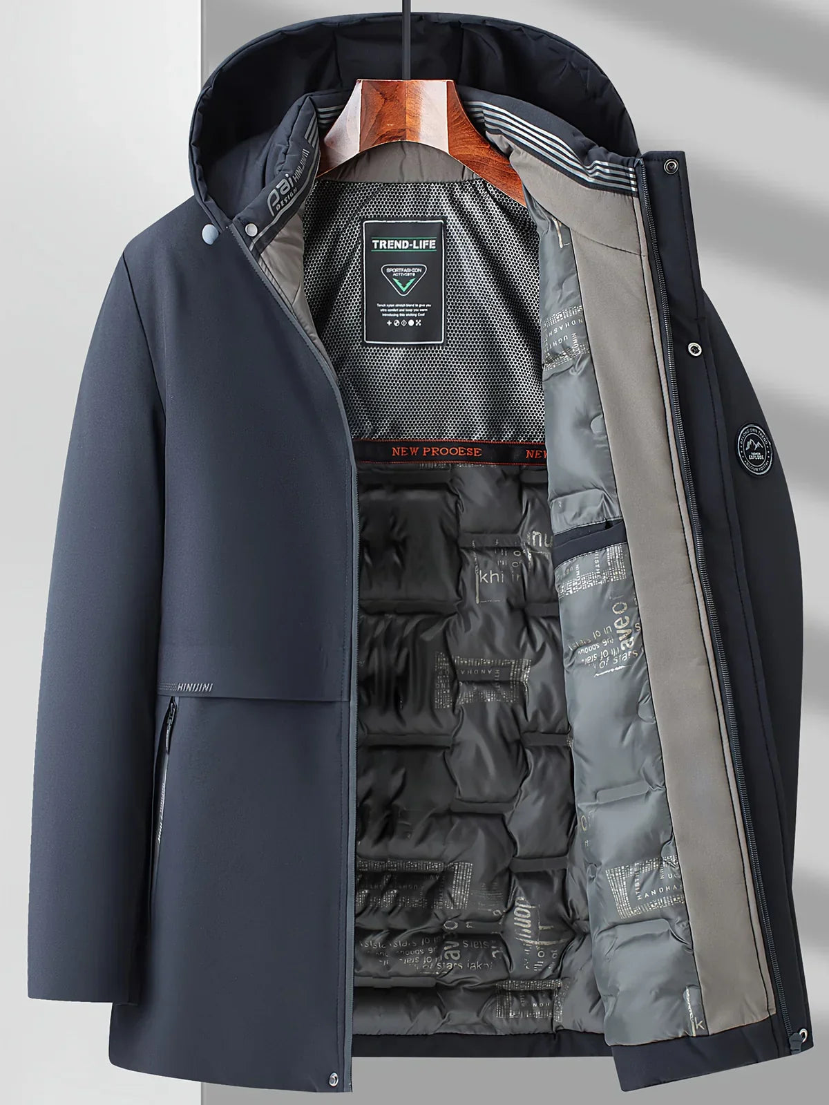 Daniel – Techniczna zimowa parka męska z kapturem o nowoczesnym kroju