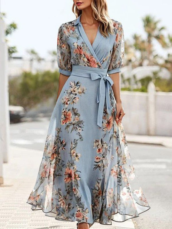 Cornelia – Women Floral Print Maxi Dress - Image 1