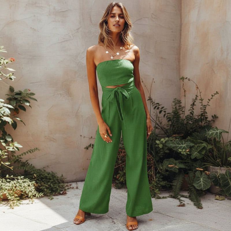 Ella – Bohemian Backless Rompers Jumpsuit - Image 3