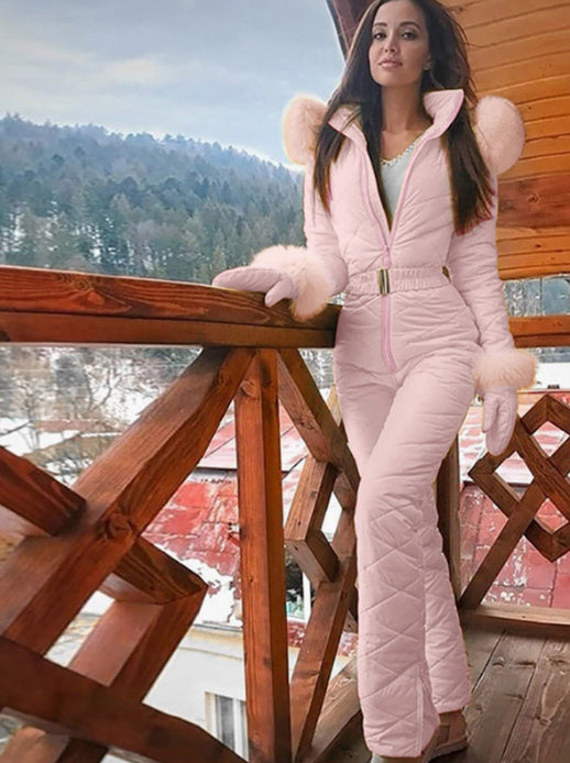 Serena - Damski kombinezon narciarski ocieplany elegancki zimowy