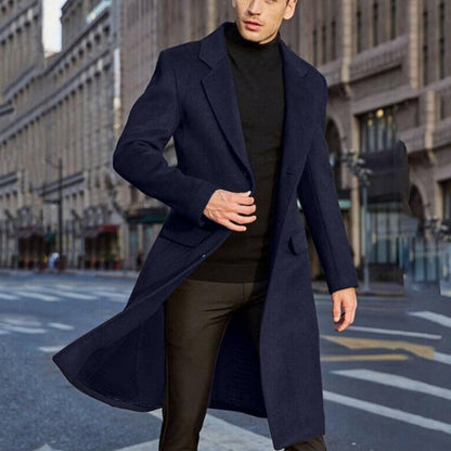 Victor – Płaszcz męski wełniany slim fit
