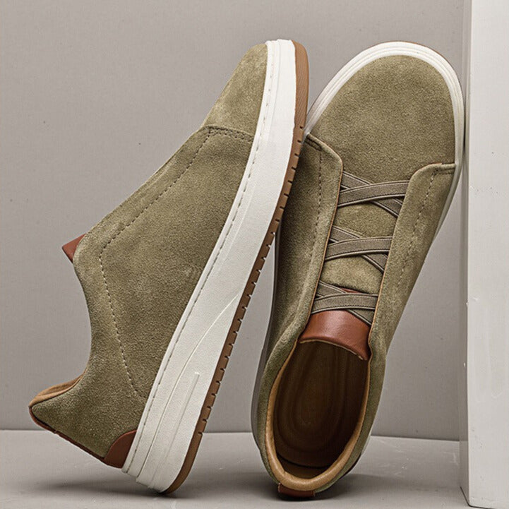 Theo – Wsuwane Sneakersy Casual o Minimalistycznej Formie