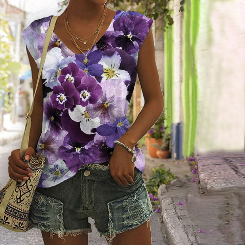 Laura – Floral Summer Blouse - Image 1