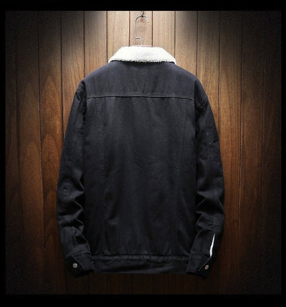 Jake – Podszyta kożuchem kurtka jeansowa męska