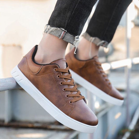 Ethan - Buty sportowe męskie skórzane casualowe