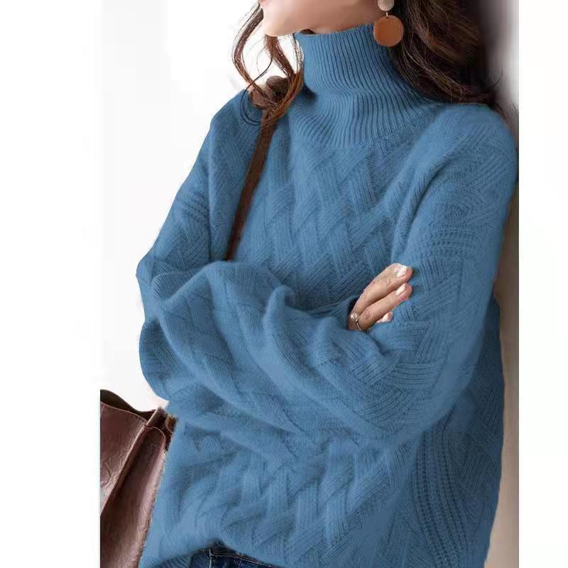 Amelia – Damski sweter kaszmirowy z golfem