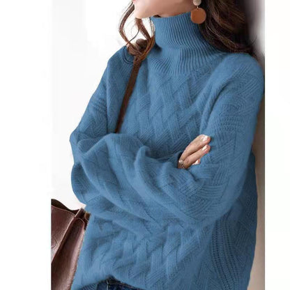 Amelia – Damski sweter kaszmirowy z golfem