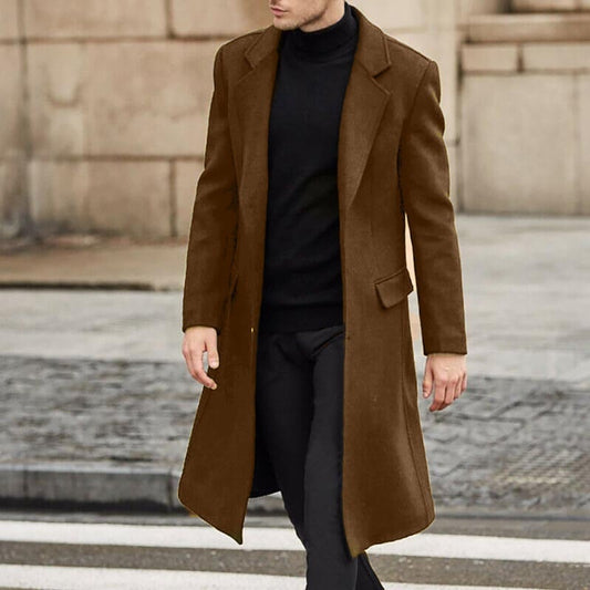Victor – Płaszcz męski wełniany slim fit