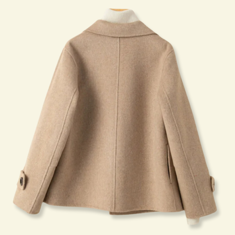 Elegancka dwurzędowa kurtka damska w luźnym stylu - J&B - 9 - Nowa-aura