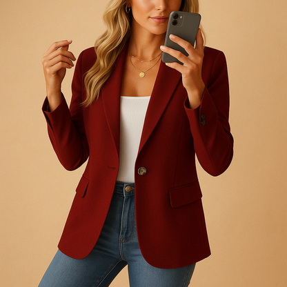 Karolina – Damski blazer taliowany elegancki