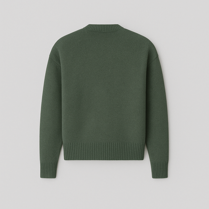 Adriana – Dzianinowy sweter damski z dekoracyjnym motywem