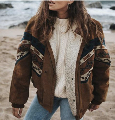 Lidia | Chaqueta de invierno boho sofisticada