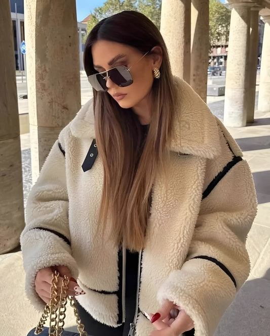 Martina – Stylowa kurtka damska typu teddy o nowoczesnym kroju