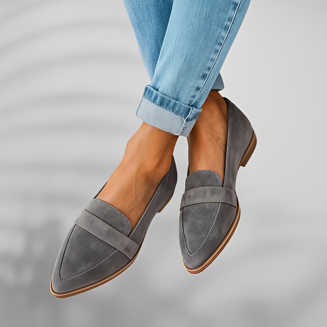Lucía – Skórzane damskie buty z noskiem w szpic do codziennego noszenia