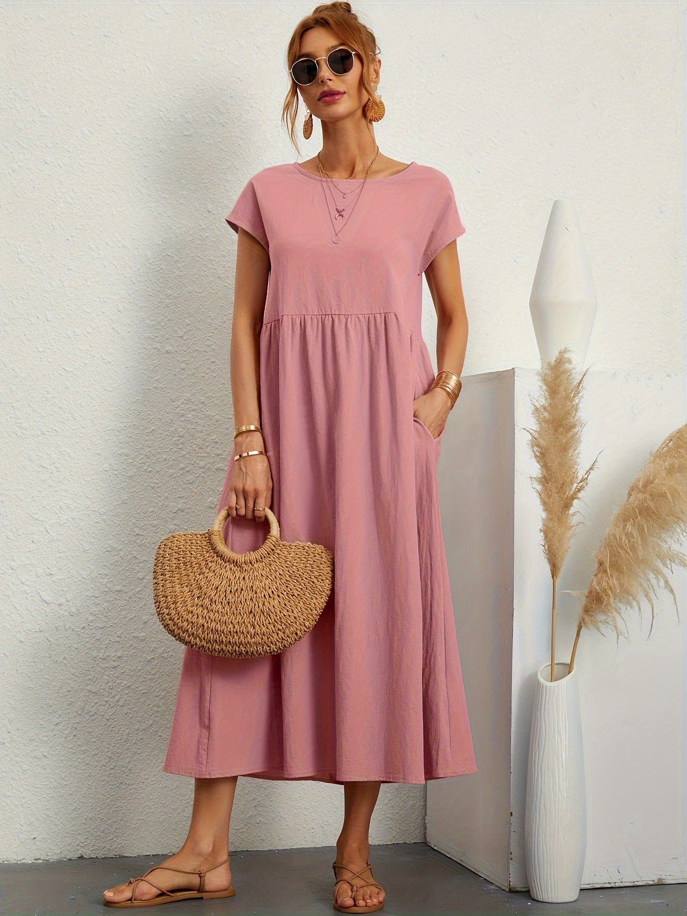 Leni – Stylowa sukienka maxi dla nowoczesnych kobiet