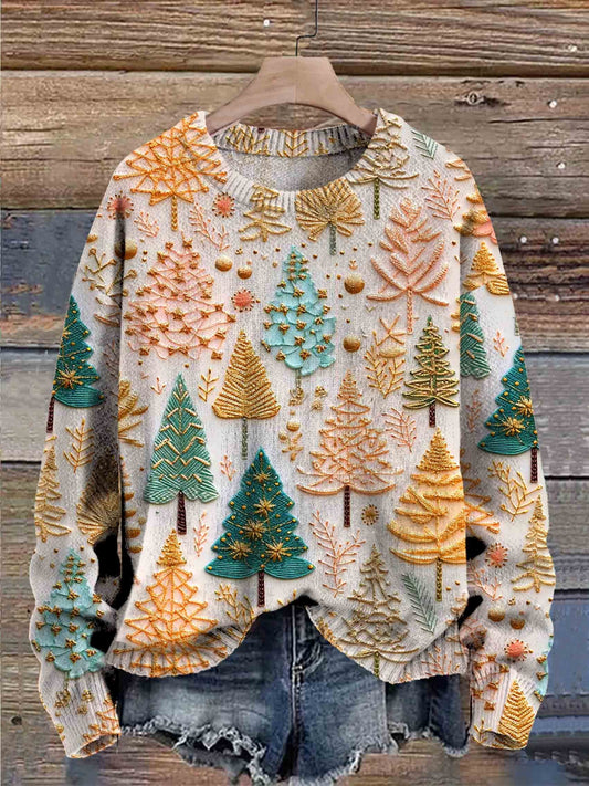 Lena – Damski sweter świąteczny z zimowym motywem