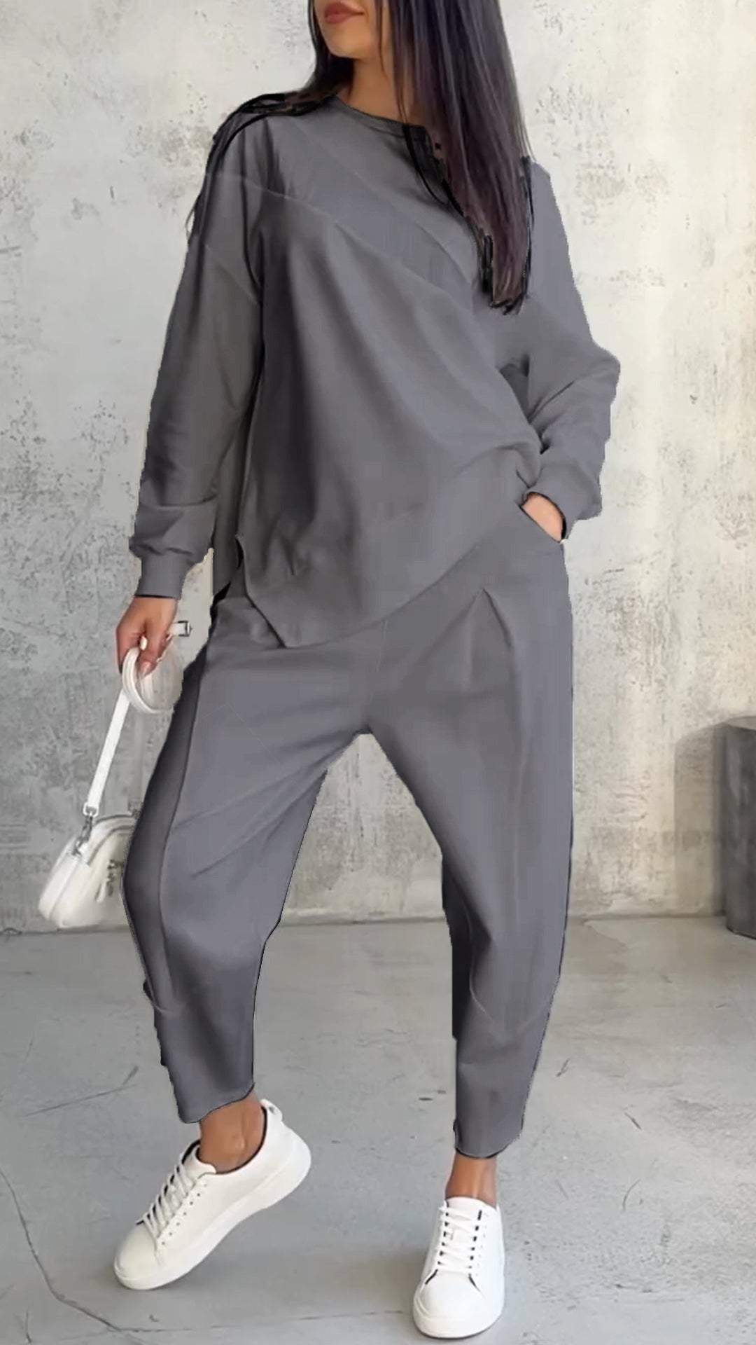 Magda – Nowoczesny Damski Dres w Stylu Streetwear na Sezon Przejściowy