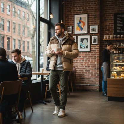 Daniel – Ocieplana kurtka puchowa o nowoczesnym kroju męska