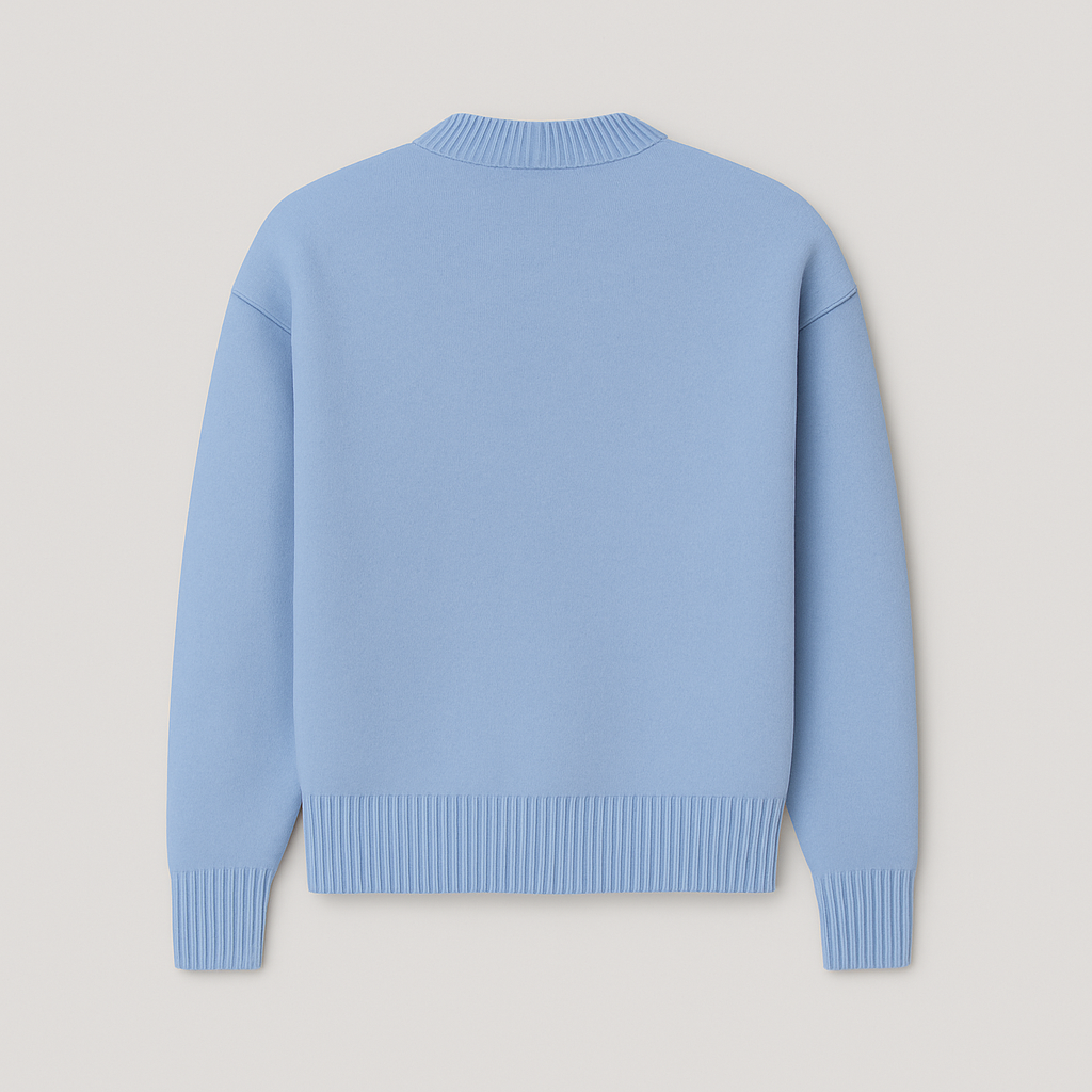 Adriana – Dzianinowy sweter damski z dekoracyjnym motywem