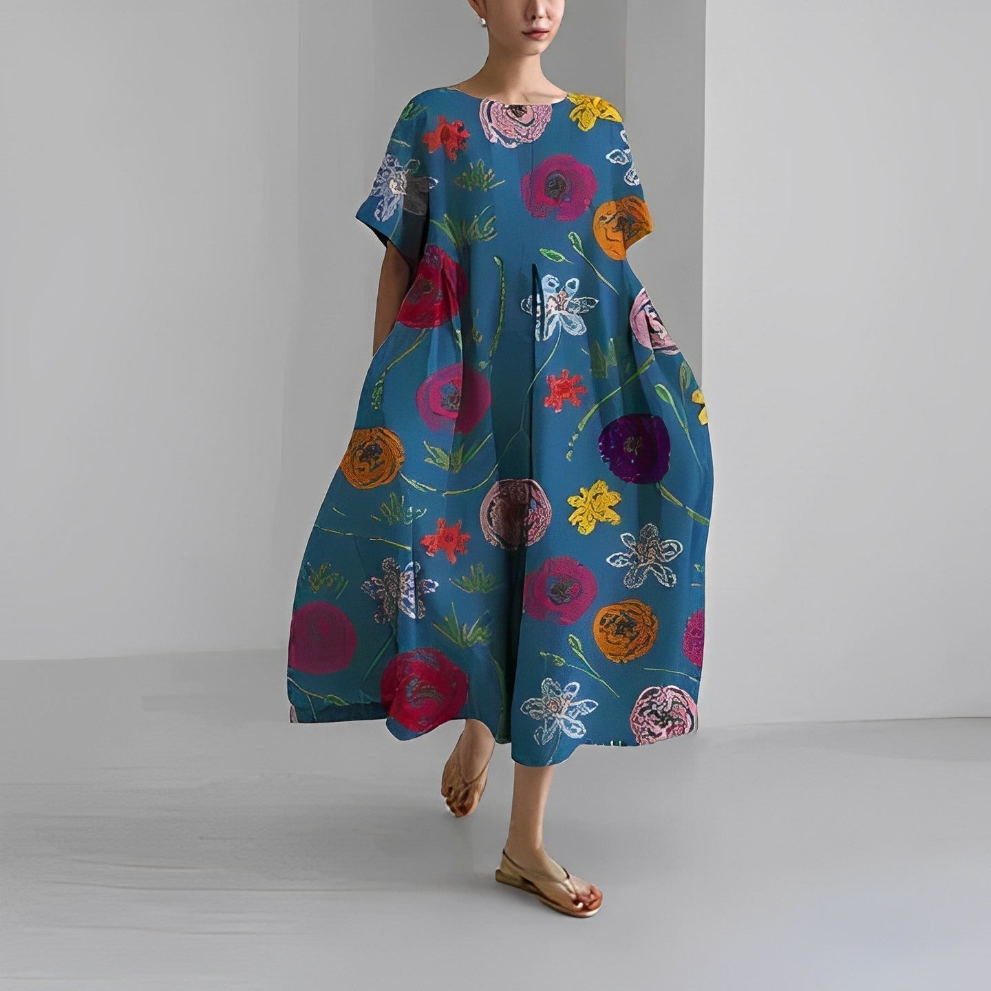 Vanessa – Loose Printed Dress - Image 4