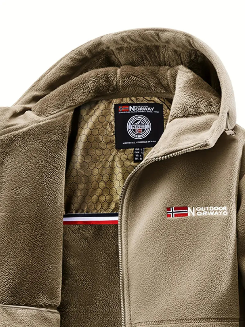 Erik – Ocieplana bluza polarowa z kapturem męska