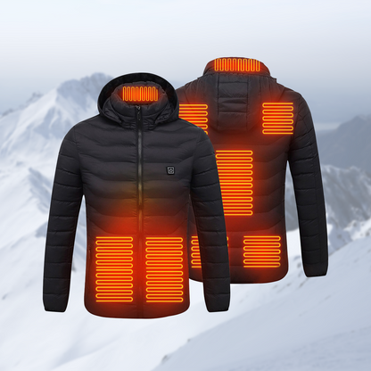 Kacper – Męska Kurtka Ogrzewana z Kapturem