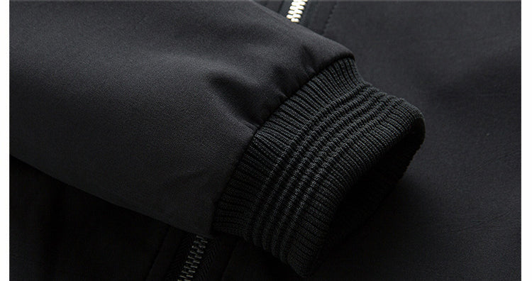 Elegancka męska bomberka slim fit z zamkiem błyskawicznym - J&B - 10 - Nowa-aura