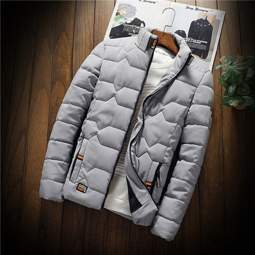 Męska kurtka pikowana slim fit z zamkiem - J&B - 2 - Nowa-aura