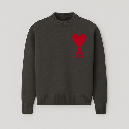 Adriana – Dzianinowy sweter damski z dekoracyjnym motywem